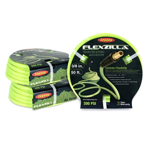 Flexzilla HFZ1450YW2 1/4" inches x 50' feet Air Hose 50 ft MNPT Fitting... Flexzilla HFZ1450YW2 1/4" inches x 50' feet Air Hose 50 ft MNPT Fitting...